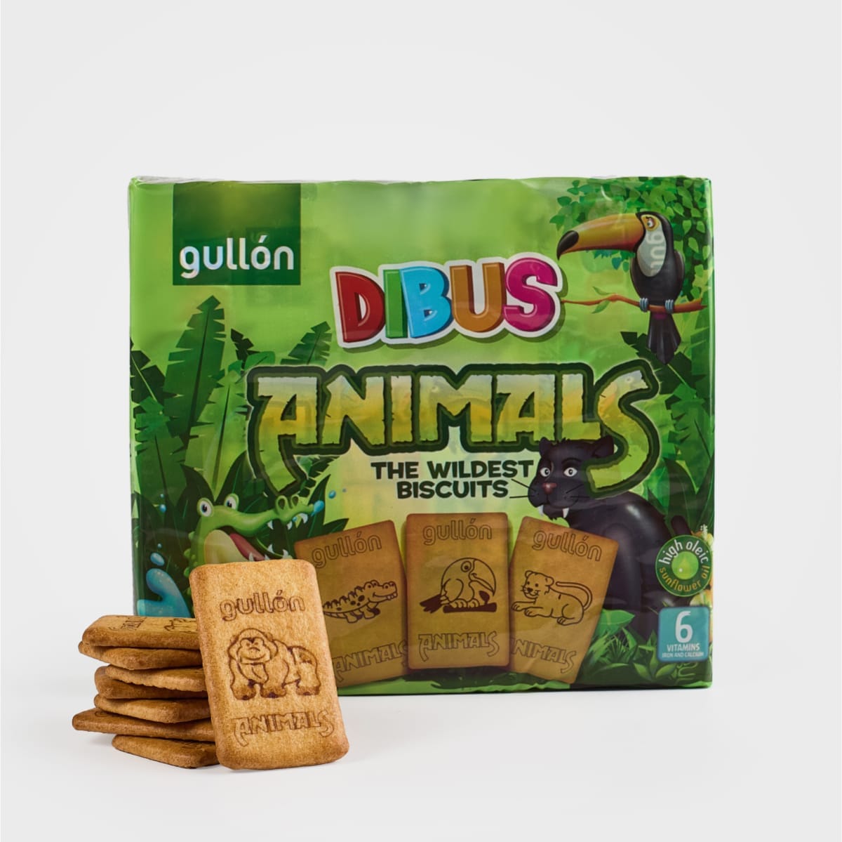Печиво GULLON HOOKIES Animals, 600г, 14шт/ящ