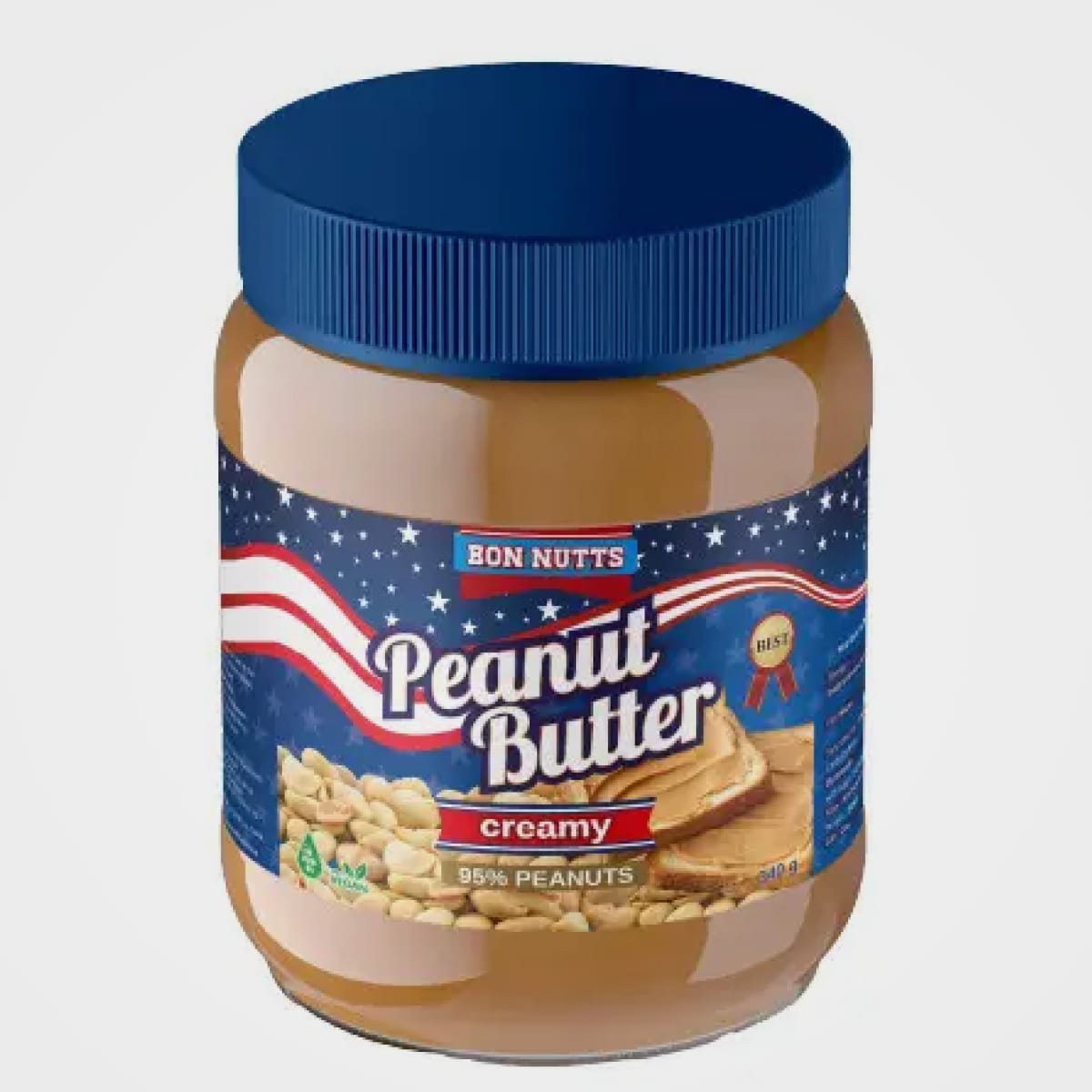 Арахісова паста м’яка Bon Nutts, 340г, 12шт/ящ