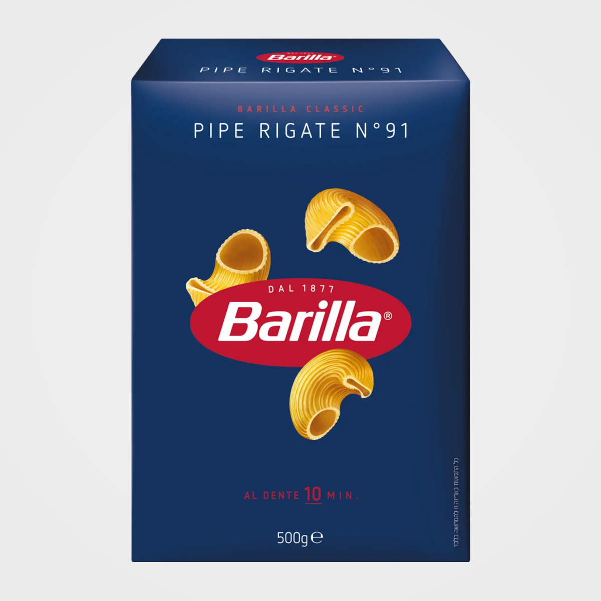 Макарони BARILLA 91 PIPE RIGATE, 500г