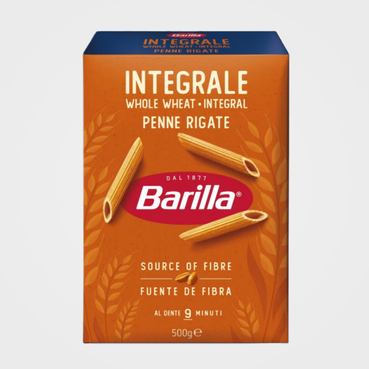 Макарони BARILLA Integrale PENNE RIGATE з висівками, 500г