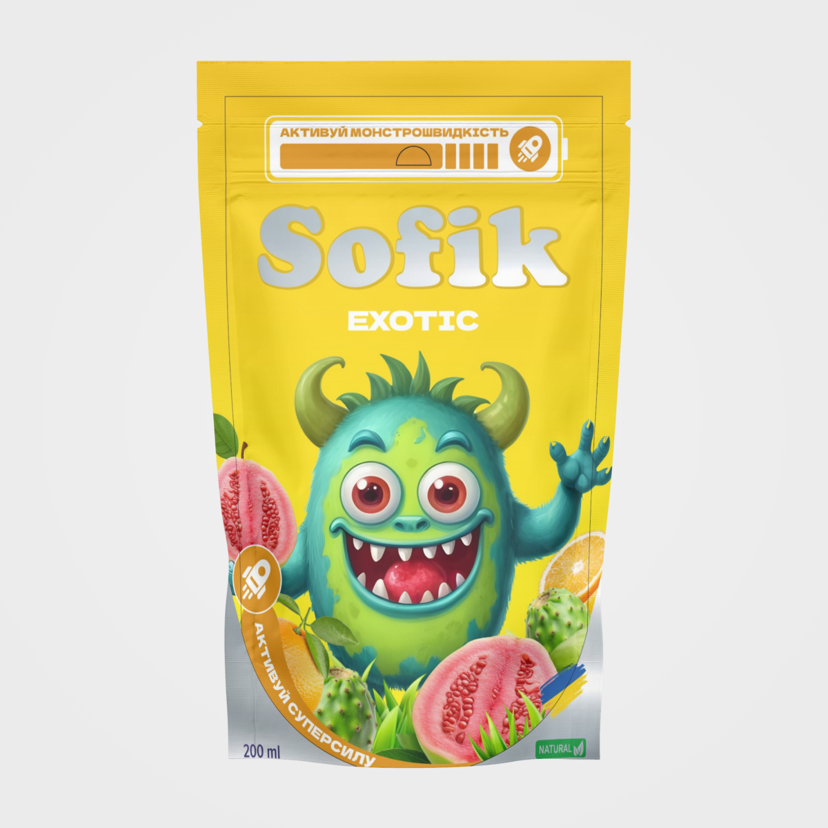 Напій соковий безалкогольний негазований Sofik “EXOTIC” зі смаком гуави,200мл