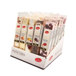 Нуга Torrone з горіхами (полуниця, амеретто,фрукти, шоколад, мигдаль) 25*100г
