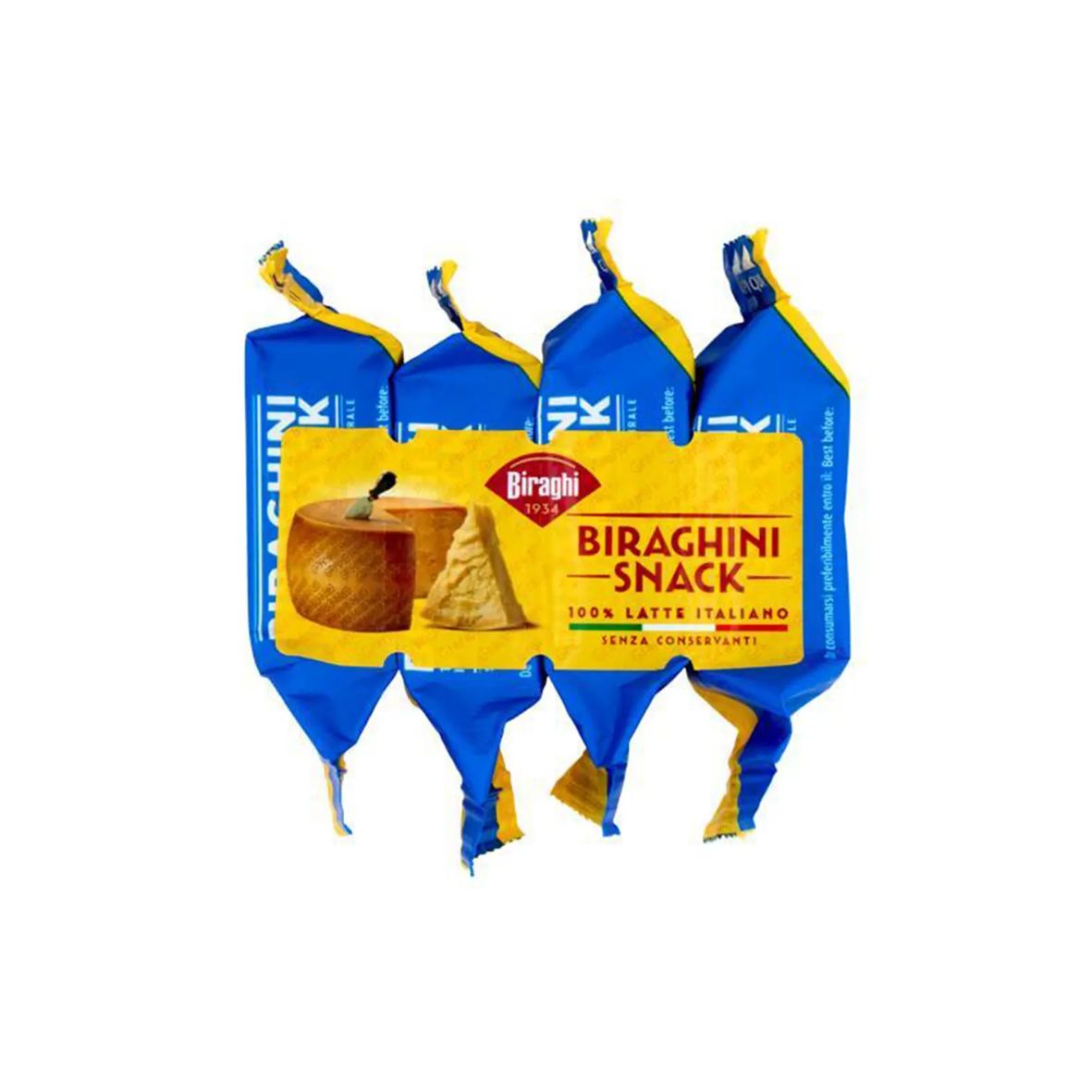 Сир Gran Biraghini Snack, шматочками 32%, ( 16,67г*4 ) 66,68г