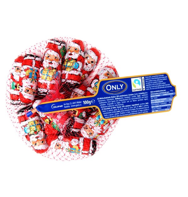 НР Фігурки з молочного шоколаду Santa Clauses, 85г