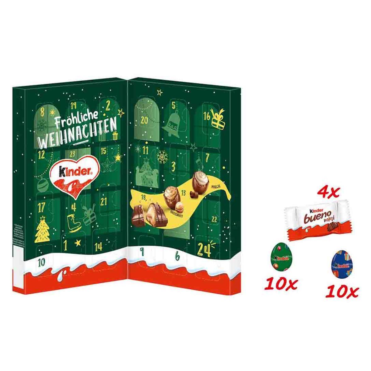 НР Цукерки Kinder Mix Tisch-Advent Calendar, 121г