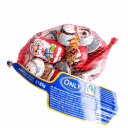 НР Різдвяні фігурки мікс з молочного шоколаду в сіточці, 80г