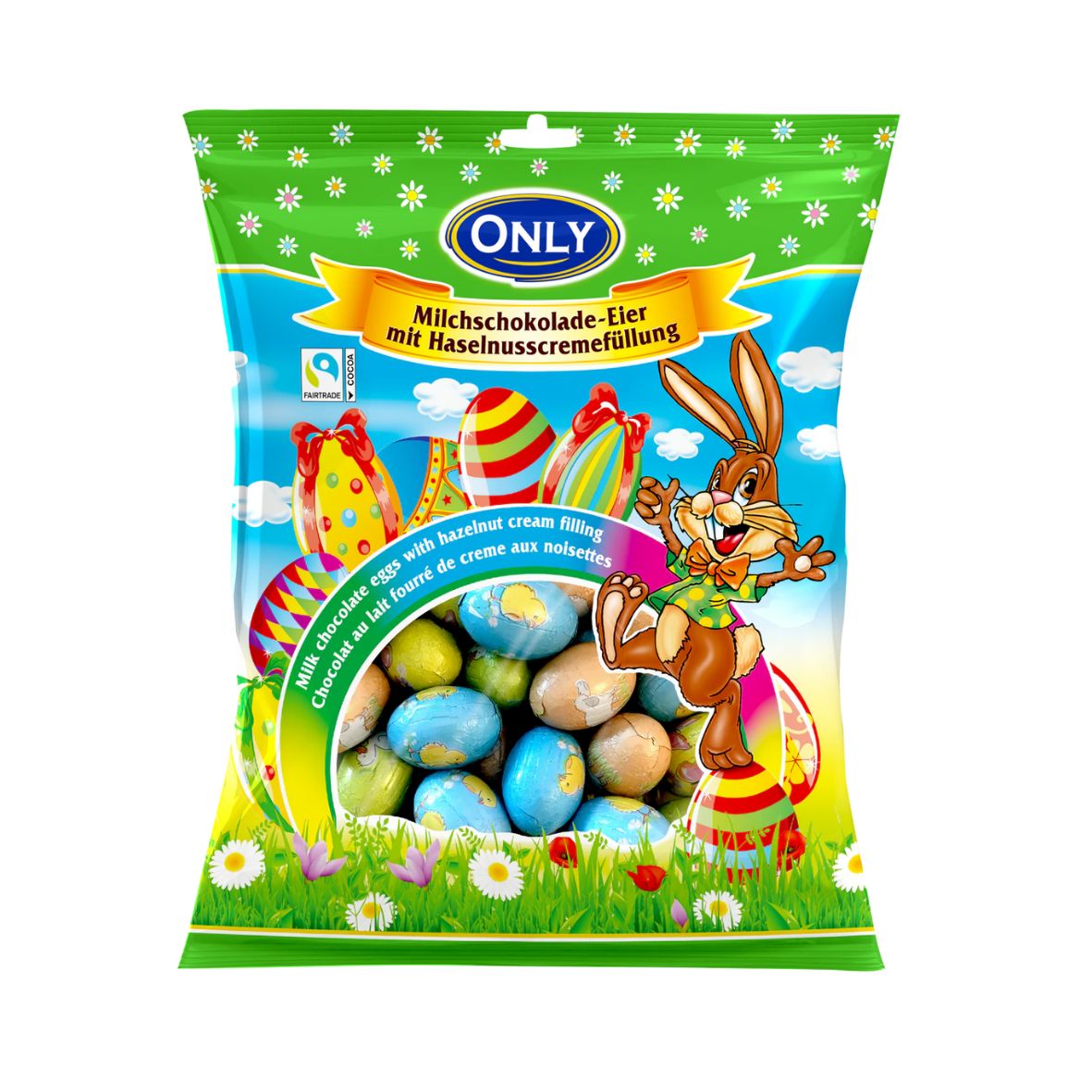 Цукерки Великодні яйця, праліне з горіховим кремом, 400г