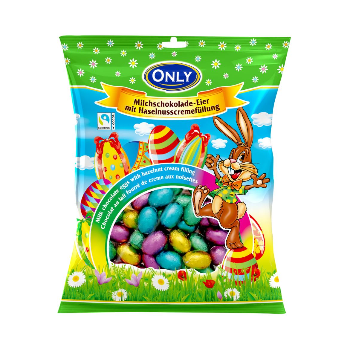 Цукерки Великодні яйця маленькі, праліне з горіховим кремом, 400г