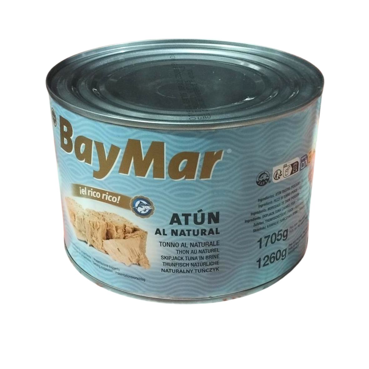 Тунець у власному соці BAY MAR Atun al natural, 1705/1260 г