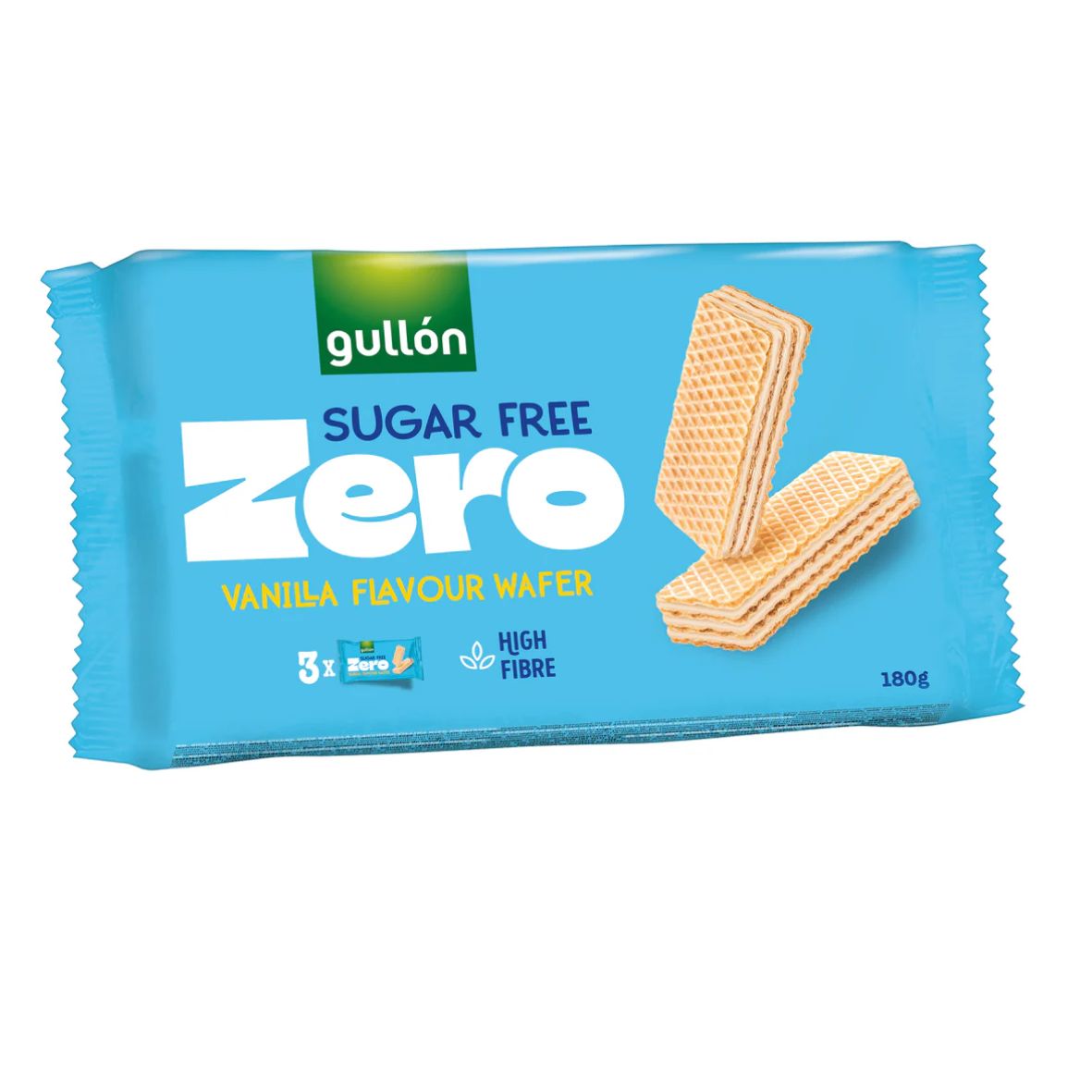 Вафлі без цукру GULLON ZERO ваніль, 180г
