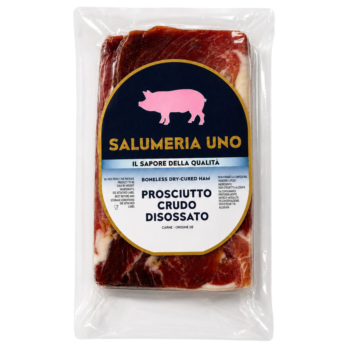 Прошуто Prosciutto Crudo Mattonella без кістки, block 1/1, 4кг